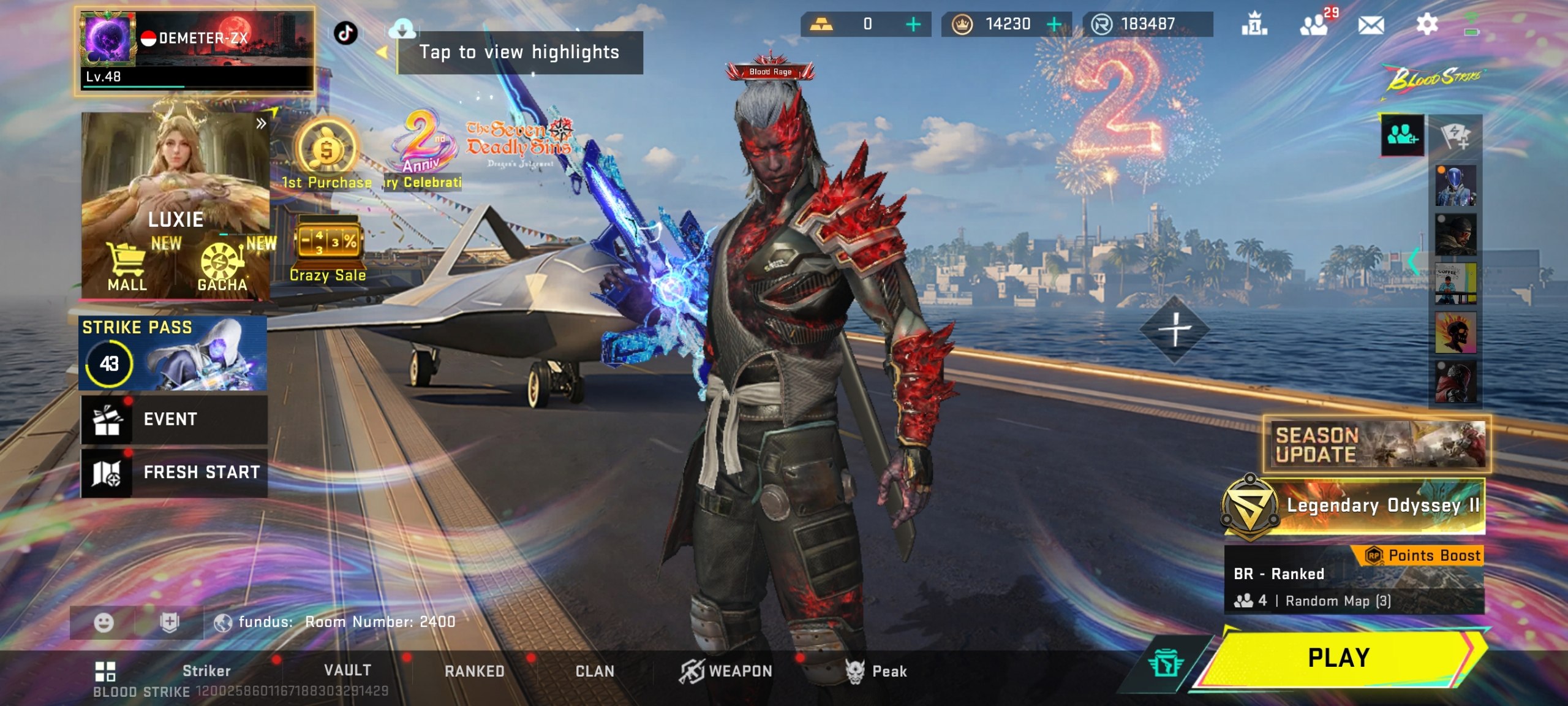 BLOOD STRIKE CLEAN ACCOUNT